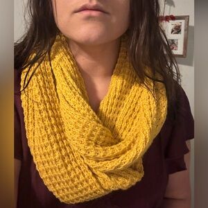 Cozy Yellow Knit Scarf